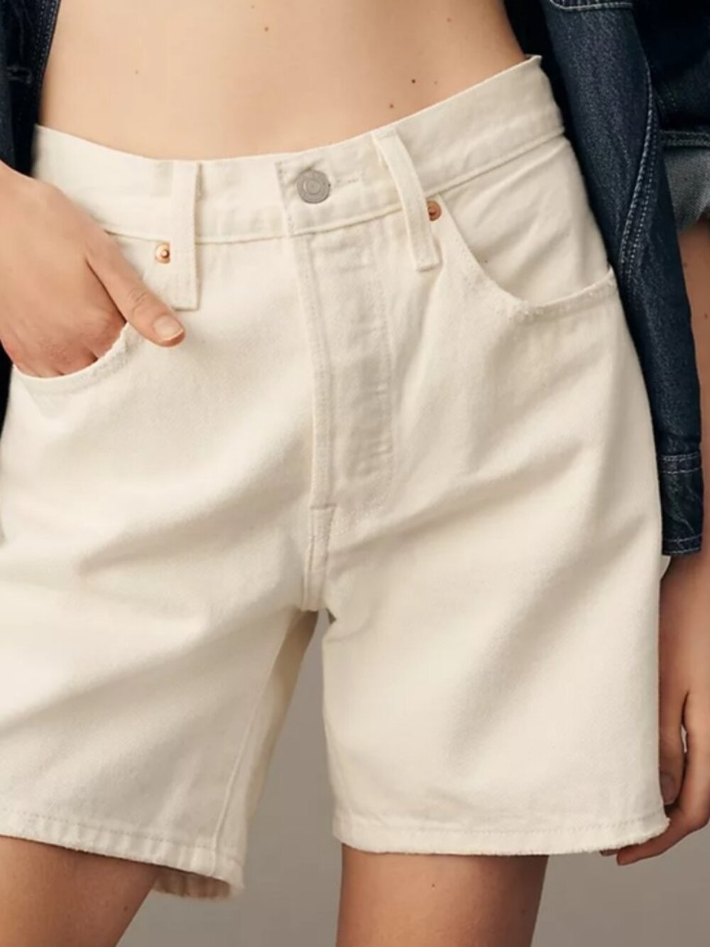 Levi’s White High Rise Shorts Size 10